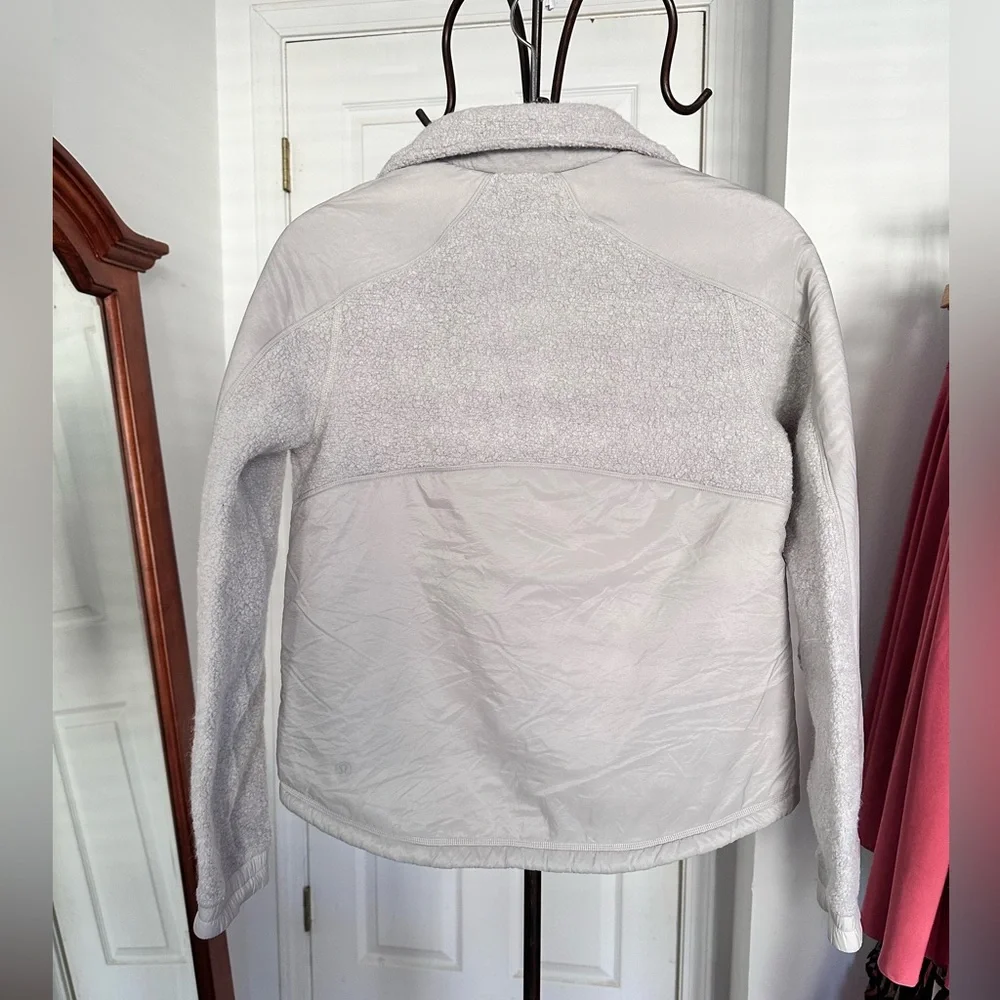 LULULEMON Go Cozy Jacket WOOL SIZE 4 new no tag heathered ceramic - Picture 9 of 11
